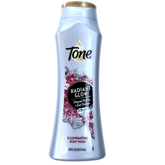 Tone Radiant Glow Diamond Dust Lotus Blossom Illuminating Body Wash Soap 16 oz. - Picture 1 of 4